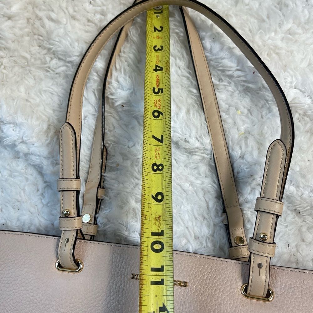 Michael Kors Bedford Pebble leather light pink Medium tote Gold tone accents - Picture 11 of 14